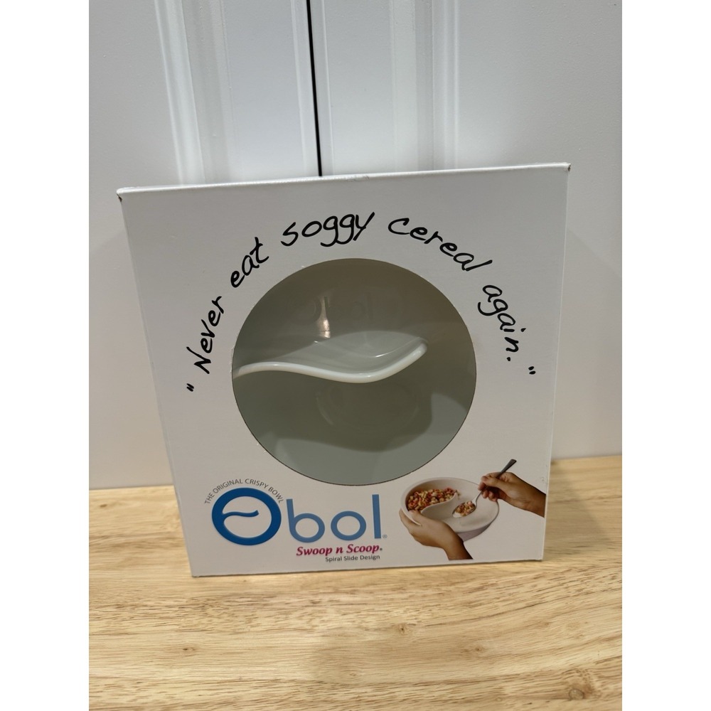 Obol Swoop N Scoop Cereal Bowl White Salsa Original Crispy Bowl